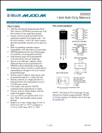 Click here to download DS2502_07 Datasheet