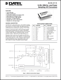 Click here to download ADS-916MC Datasheet