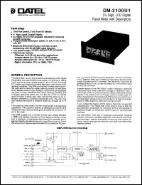 Click here to download DM-3100U1-1 Datasheet