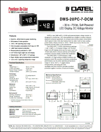 Click here to download DMS-20PC-7 Datasheet