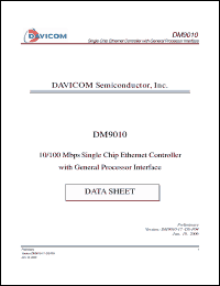 Click here to download DM9010E Datasheet