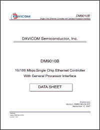 Click here to download DM9010B Datasheet