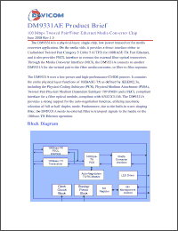 Click here to download DM9331AE Datasheet