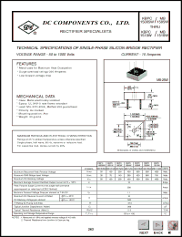 Click here to download KBPC1508W Datasheet