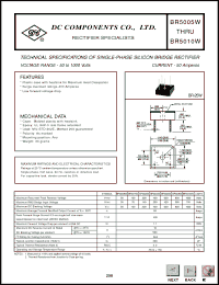 Click here to download BR502W Datasheet