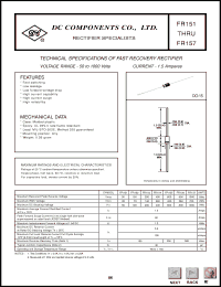 Click here to download FR154 Datasheet