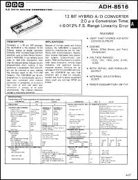 Click here to download ADH8516-12-1-883B Datasheet