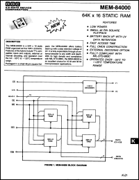 Click here to download MEM84000-120 Datasheet