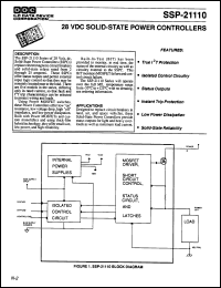 Click here to download SSP21110-002B Datasheet