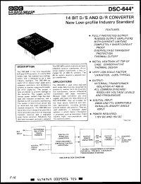 Click here to download DSC644H1R Datasheet