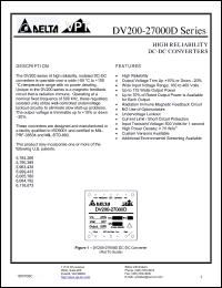 Click here to download DV200-27012D-XXX Datasheet