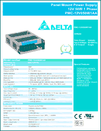 Click here to download PMC-12V050W1AA Datasheet