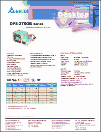 Click here to download DPS-275GB Datasheet