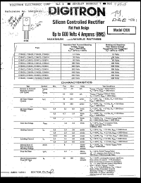 Click here to download C106A1 Datasheet