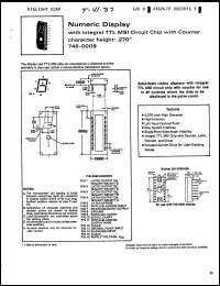 Click here to download 745-0009 Datasheet