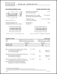 Click here to download DAF811A/K Datasheet