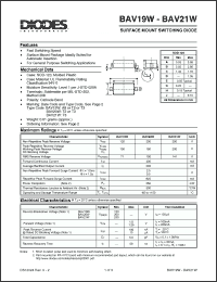 Click here to download BAV19W-7 Datasheet