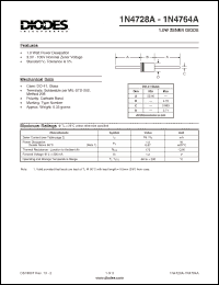 Click here to download 1N4751A Datasheet