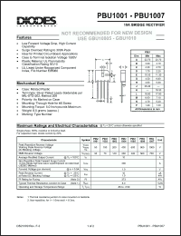 Click here to download PBU1005 Datasheet