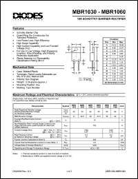 Click here to download MBR1040 Datasheet