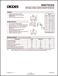 Click here to download MMST2222A-7 Datasheet