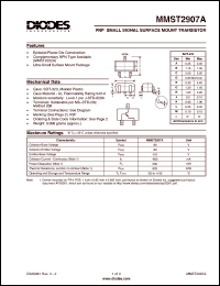 Click here to download MMST2907A-7 Datasheet