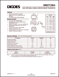 Click here to download MMDT3904 Datasheet