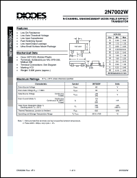 Click here to download 2N7002W Datasheet
