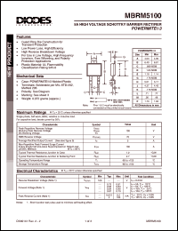 Click here to download MBRM5100 Datasheet