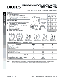 Click here to download MMBD4448HSDW-7 Datasheet