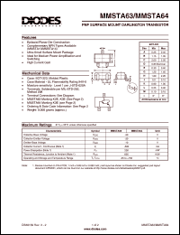 Click here to download MMSTA63 Datasheet