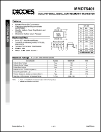 Click here to download MMDT5401 Datasheet