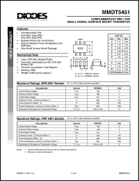 Click here to download MMDT5451 Datasheet