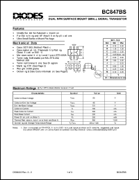 Click here to download BC847BS Datasheet