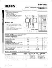 Click here to download SBM835L-13 Datasheet
