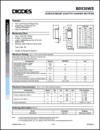 Click here to download B0530WS Datasheet