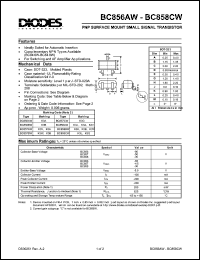 Click here to download BC856BW Datasheet