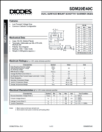 Click here to download SDM20E40 Datasheet