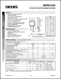 Click here to download MBRD1040 Datasheet