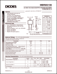 Click here to download MBRM3100 Datasheet