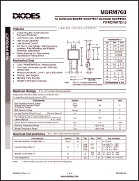 Click here to download MBRM760 Datasheet