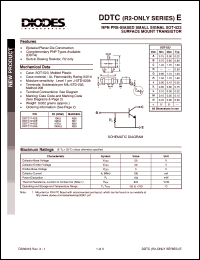 Click here to download DDTC114GE Datasheet