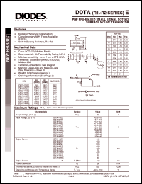 Click here to download DDTA143XE Datasheet