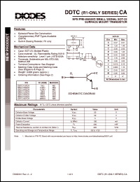 Click here to download DDTC123TCA Datasheet