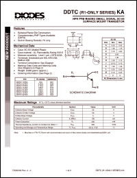 Click here to download DDTC114TKA Datasheet