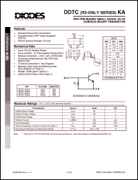 Click here to download DDTC144GKA Datasheet