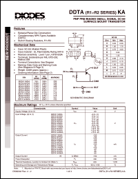 Click here to download DDTA123YKA Datasheet