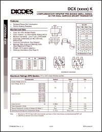 Click here to download DCX143TK Datasheet