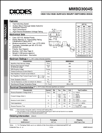 Click here to download MMBD3004S Datasheet