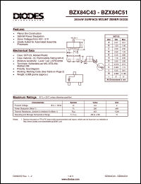 Click here to download BZX84C43 Datasheet